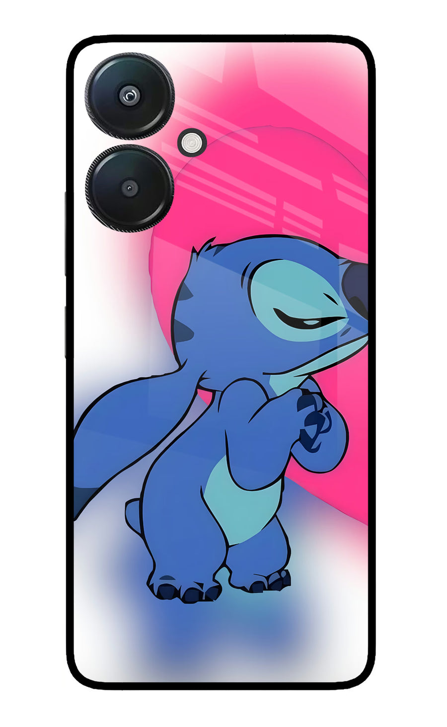 Stitch Hug Redmi 13C 5G Back Cover, Metal case