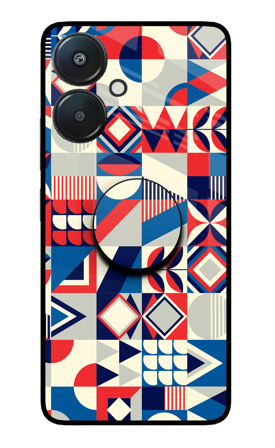 Colorful Pattern Redmi 13C 5G Pop Case, Metal case