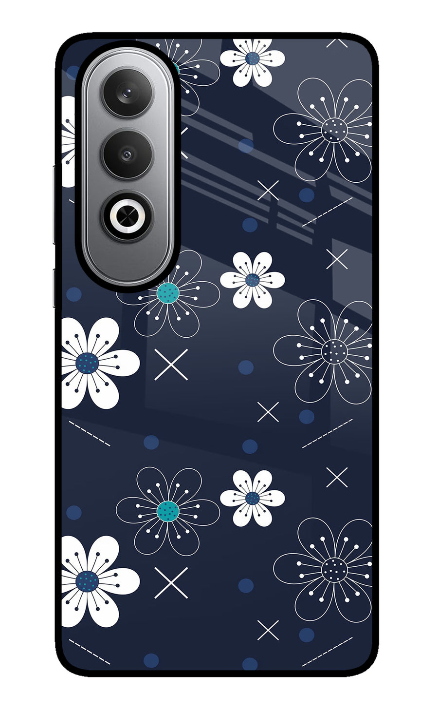 Flowers Oneplus Nord CE4 Back Cover, Metal case