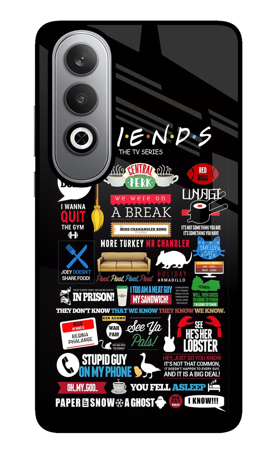 FRIENDS Oneplus Nord CE4 Back Cover, Metal case