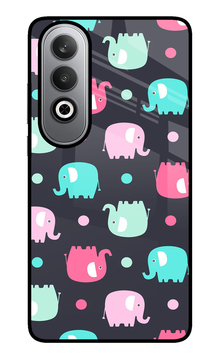 Elephants Oneplus Nord CE4 Back Cover, Metal case