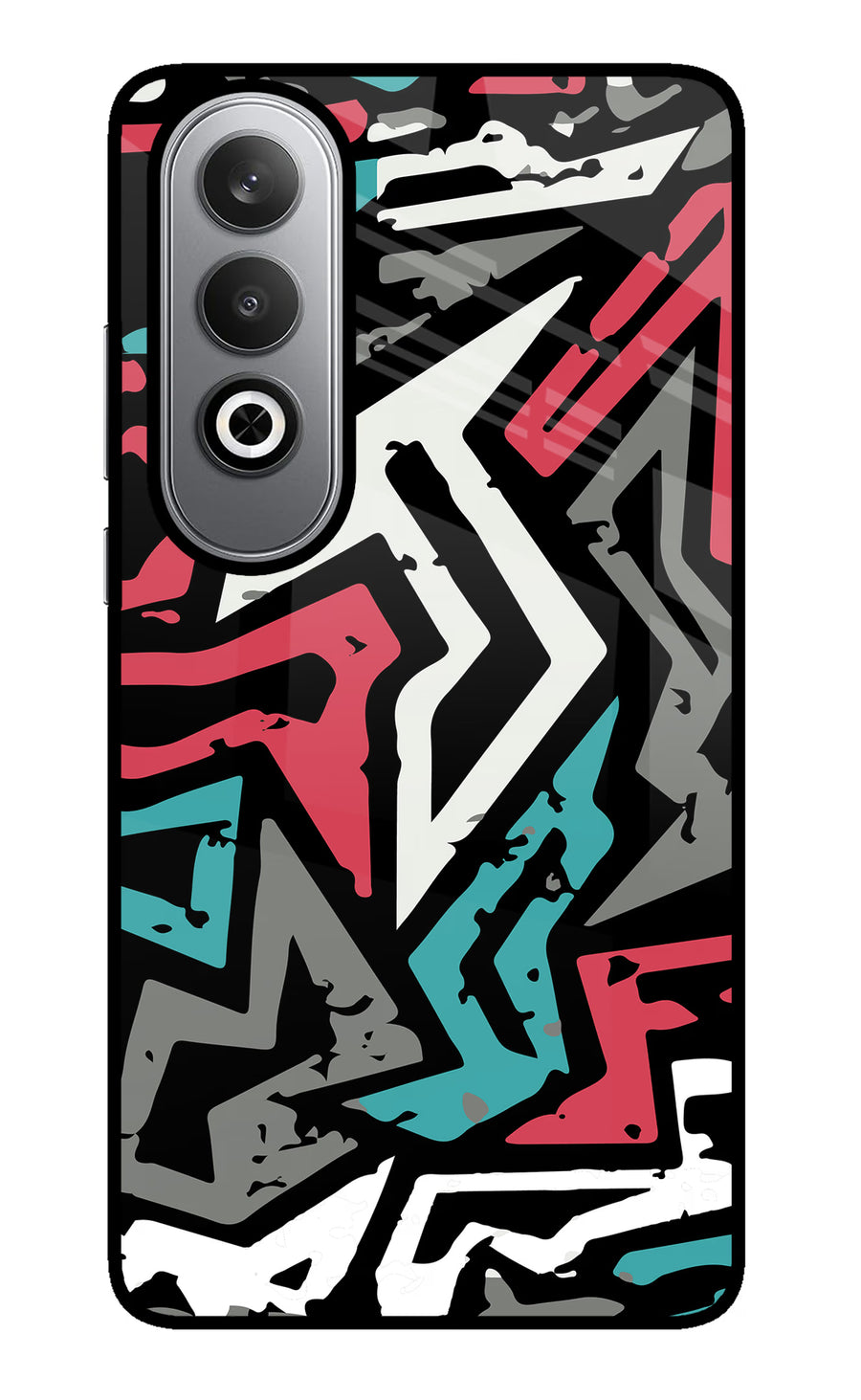 Geometric Graffiti Oneplus Nord CE4 Back Cover, Metal case