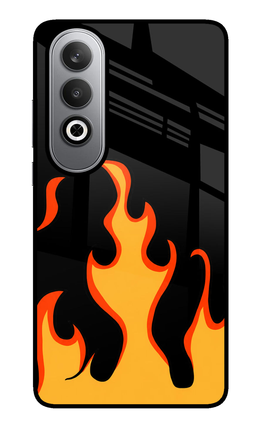 Fired Up – Black Oneplus Nord CE4 Back Cover, Metal case