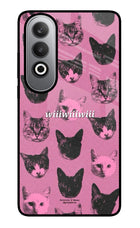 Pink Cats Oneplus Nord CE4 Metal Case Back Cover by Casekaro