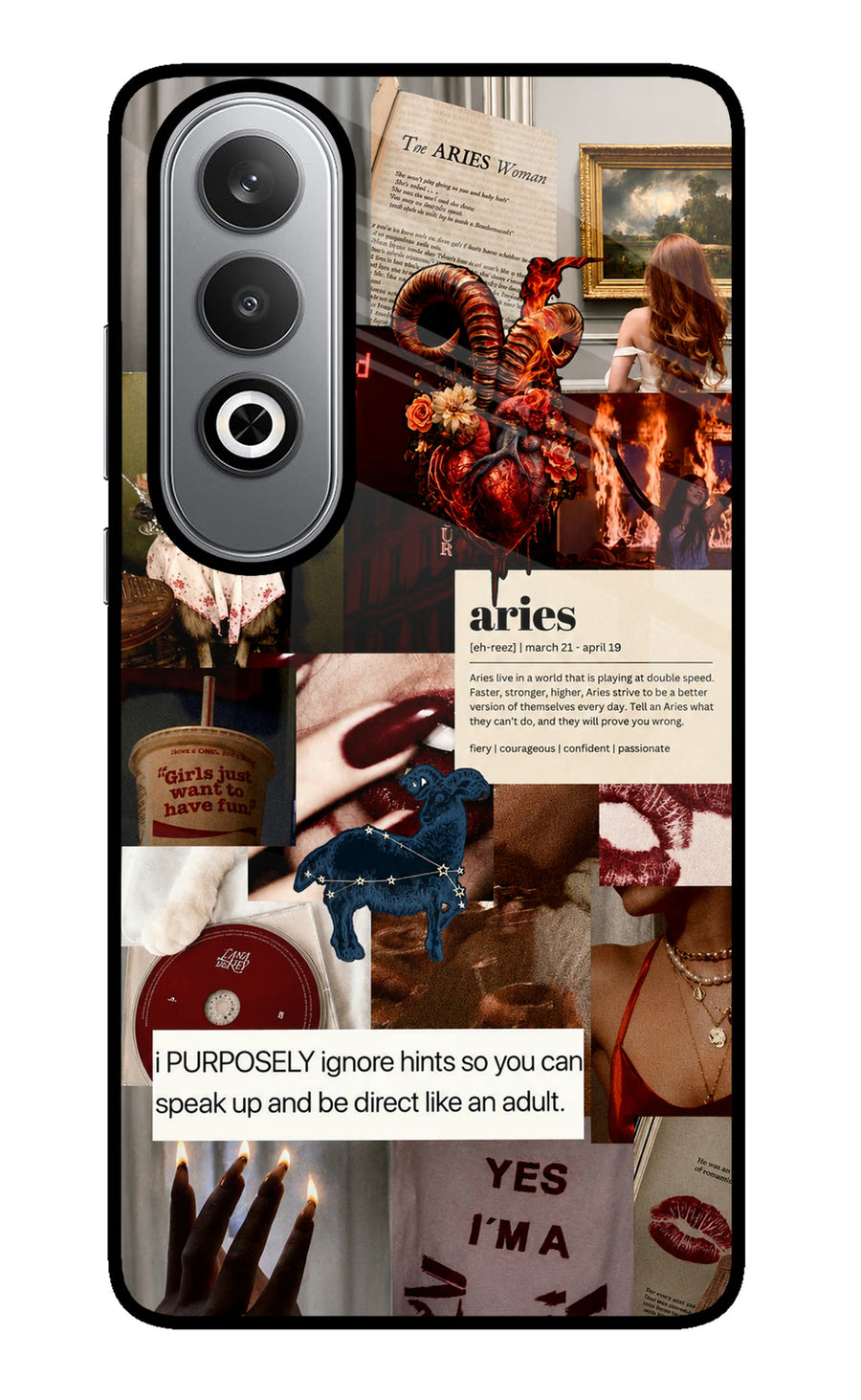 Zodiac Aries Oneplus Nord CE4 Back Cover, Metal case