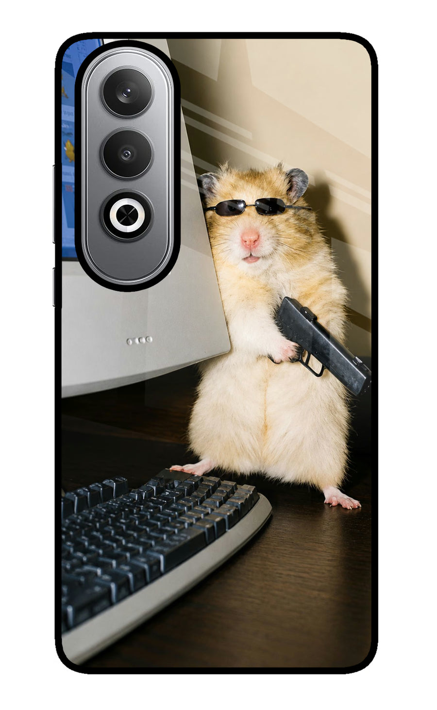 Hacker Hamster Oneplus Nord CE4 Back Cover, Metal case