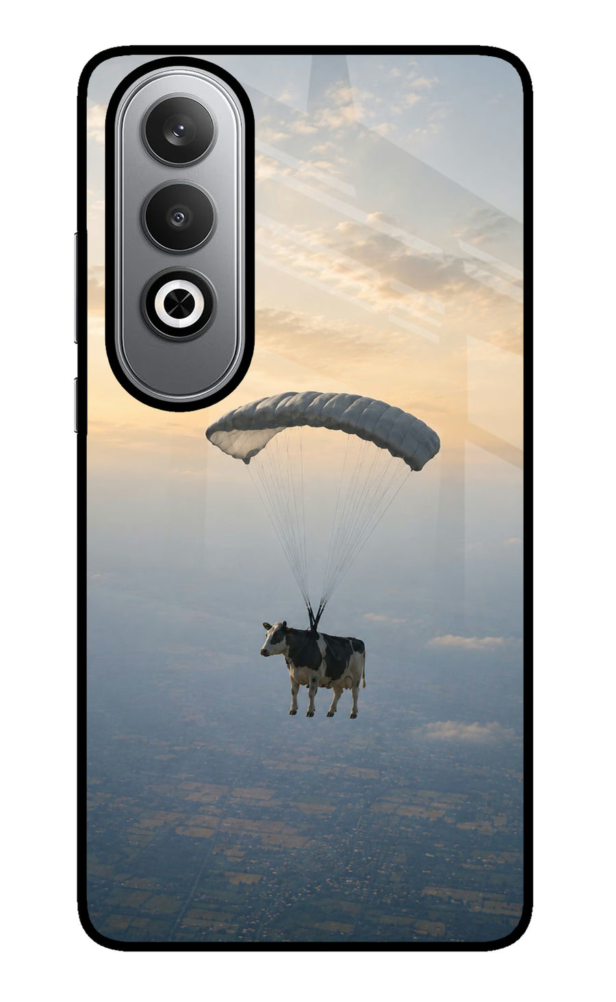 Skydiving Cow Oneplus Nord CE4 Back Cover, Metal case