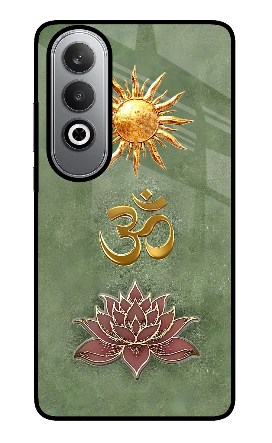 Om & Lotus Oneplus Nord CE4 Back Cover, Metal case