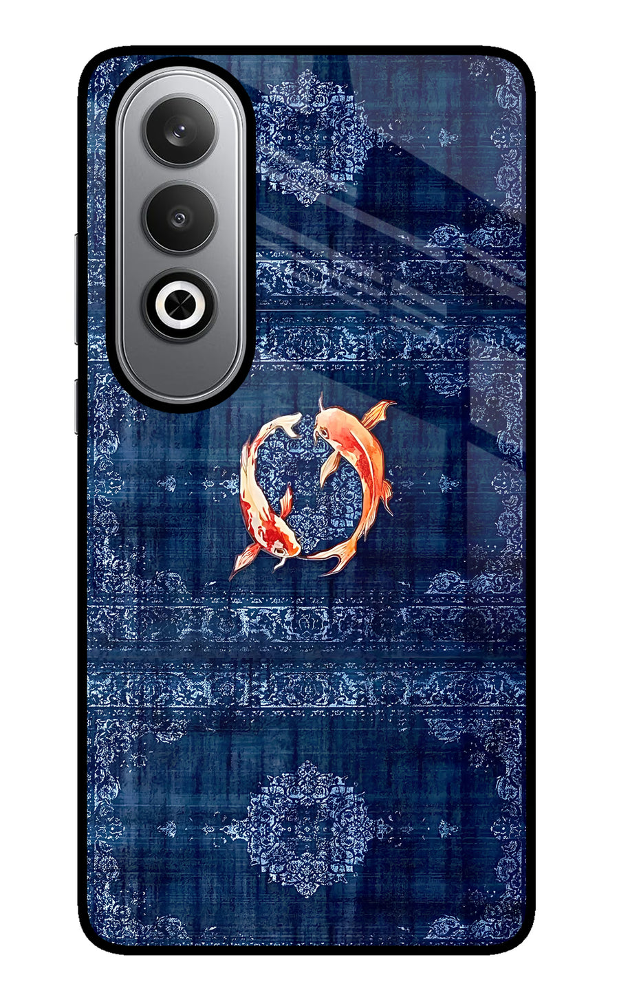 Koi Blue Oneplus Nord CE4 Back Cover, Metal case