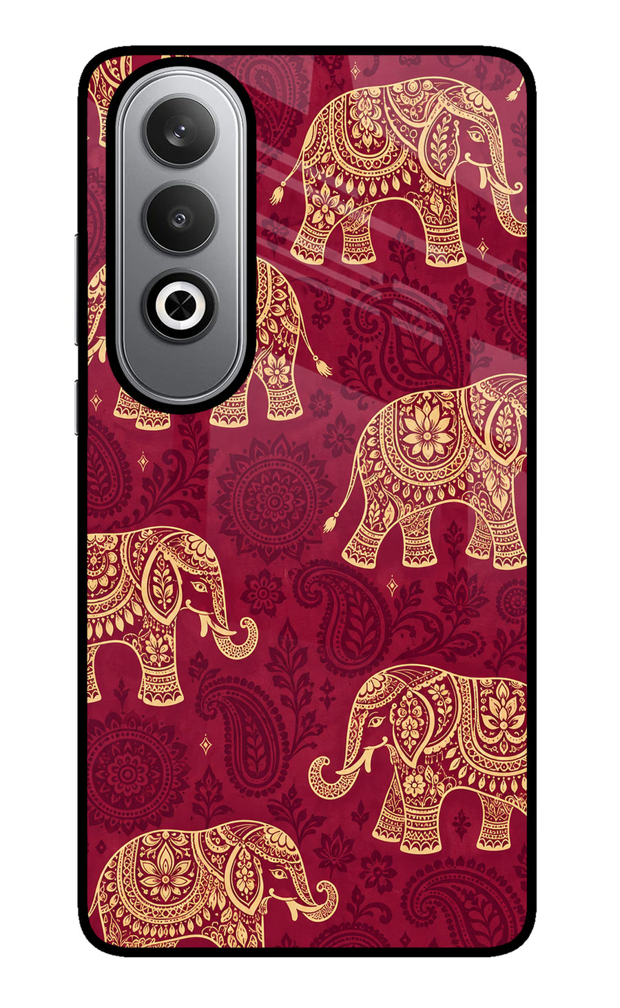 Maroon Elephant Oneplus Nord CE4 Back Cover, Metal case
