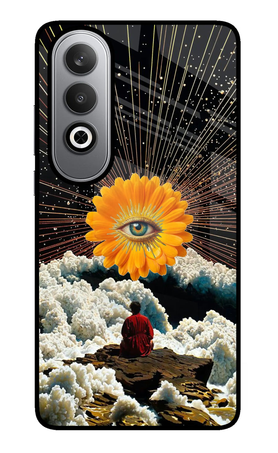 Cosmic Flower Oneplus Nord CE4 Back Cover, Metal case