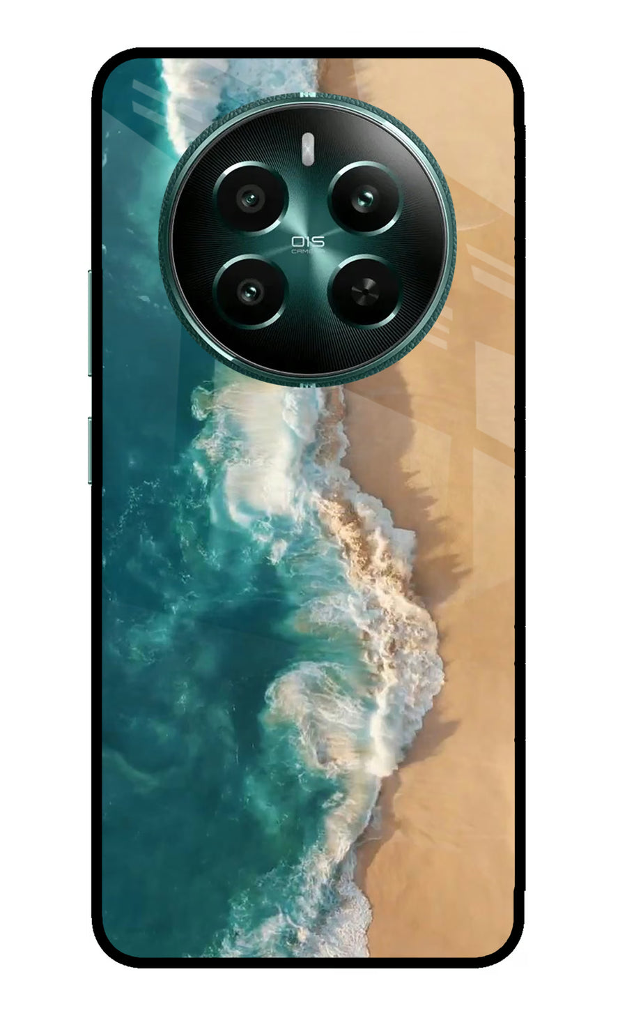 Ocean Beach Realme 12+ 5G Back Cover, Metal case