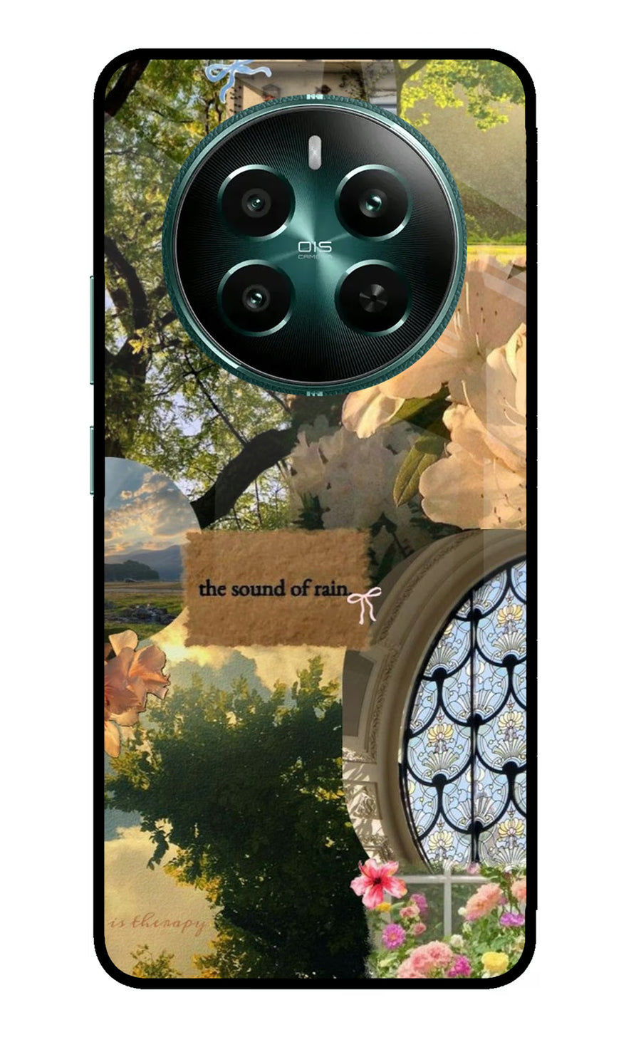 Rain Realme 12+ 5G Back Cover, Metal case