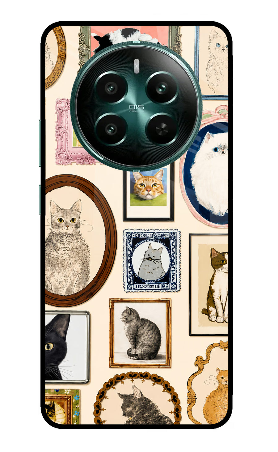 Mirror Cats Realme 12+ 5G Back Cover, Metal case