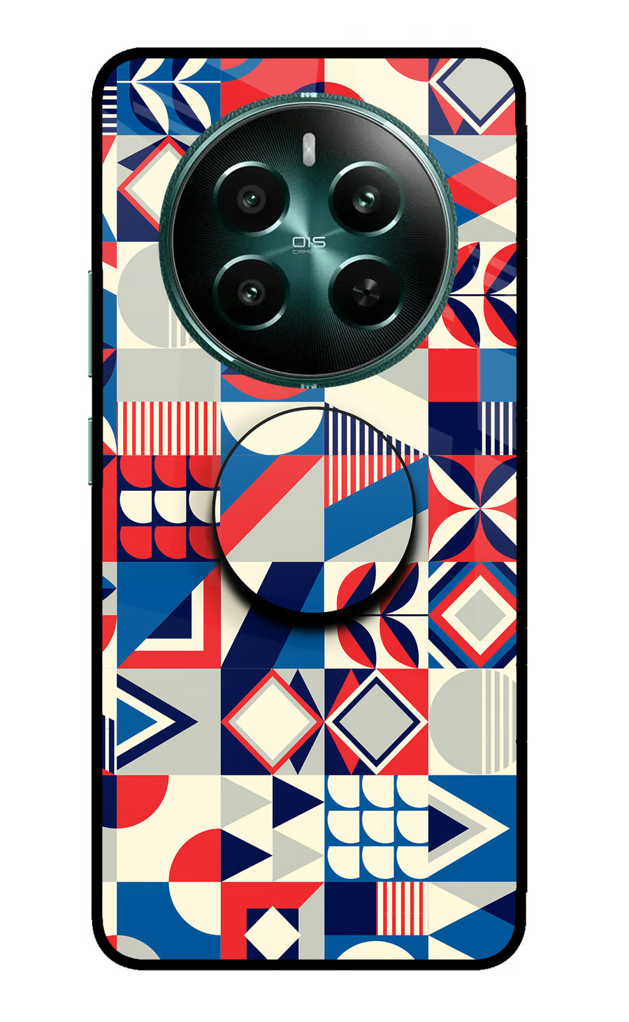 Colorful Pattern Realme 12+ 5G Pop Case, Metal case