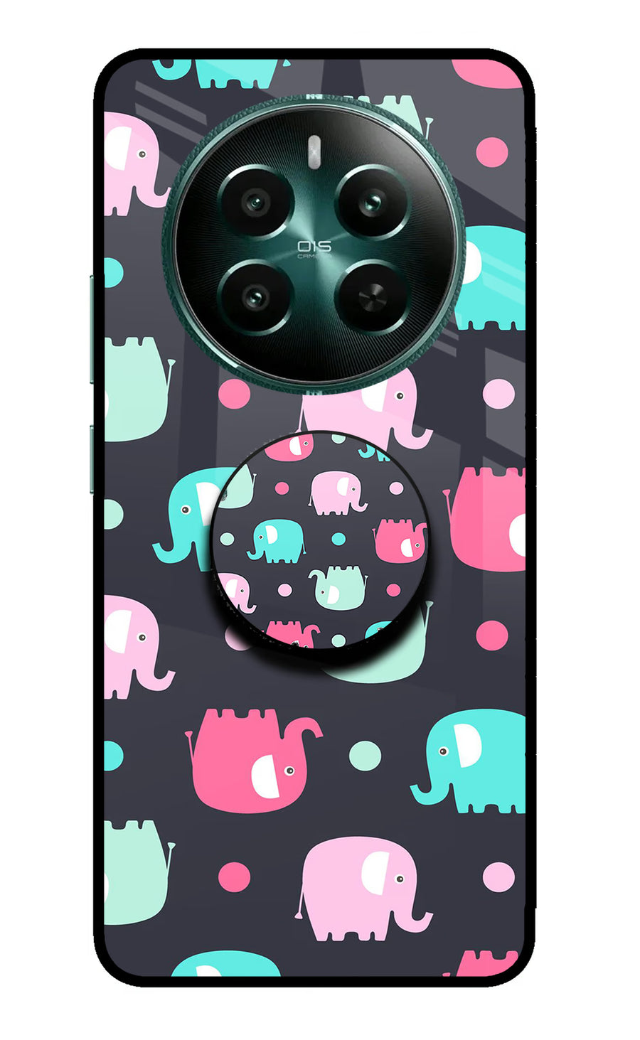 Baby Elephants Realme 12+ 5G Pop Case, Metal case