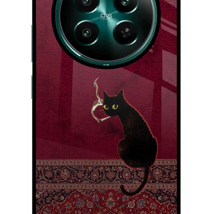 Midnight Cat Realme P1 5G Metal Case Back Cover by Casekaro