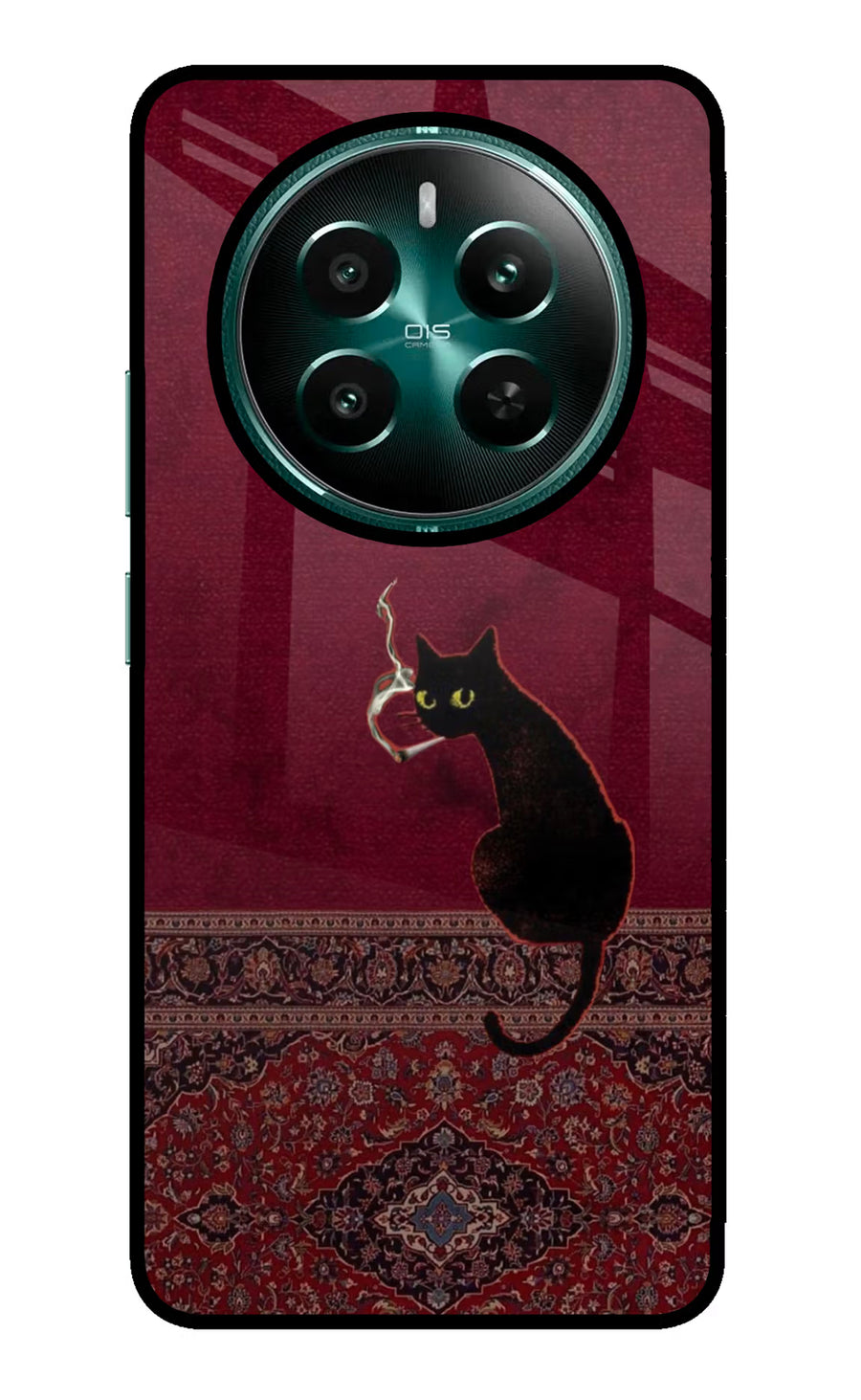 Midnight Cat Realme P1 5G Back Cover, Metal case