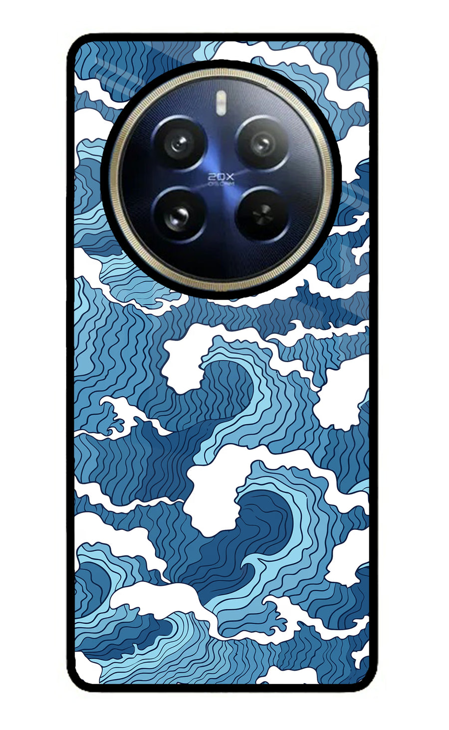 Blue Waves Realme P1 Pro 5G Back Cover, Metal case