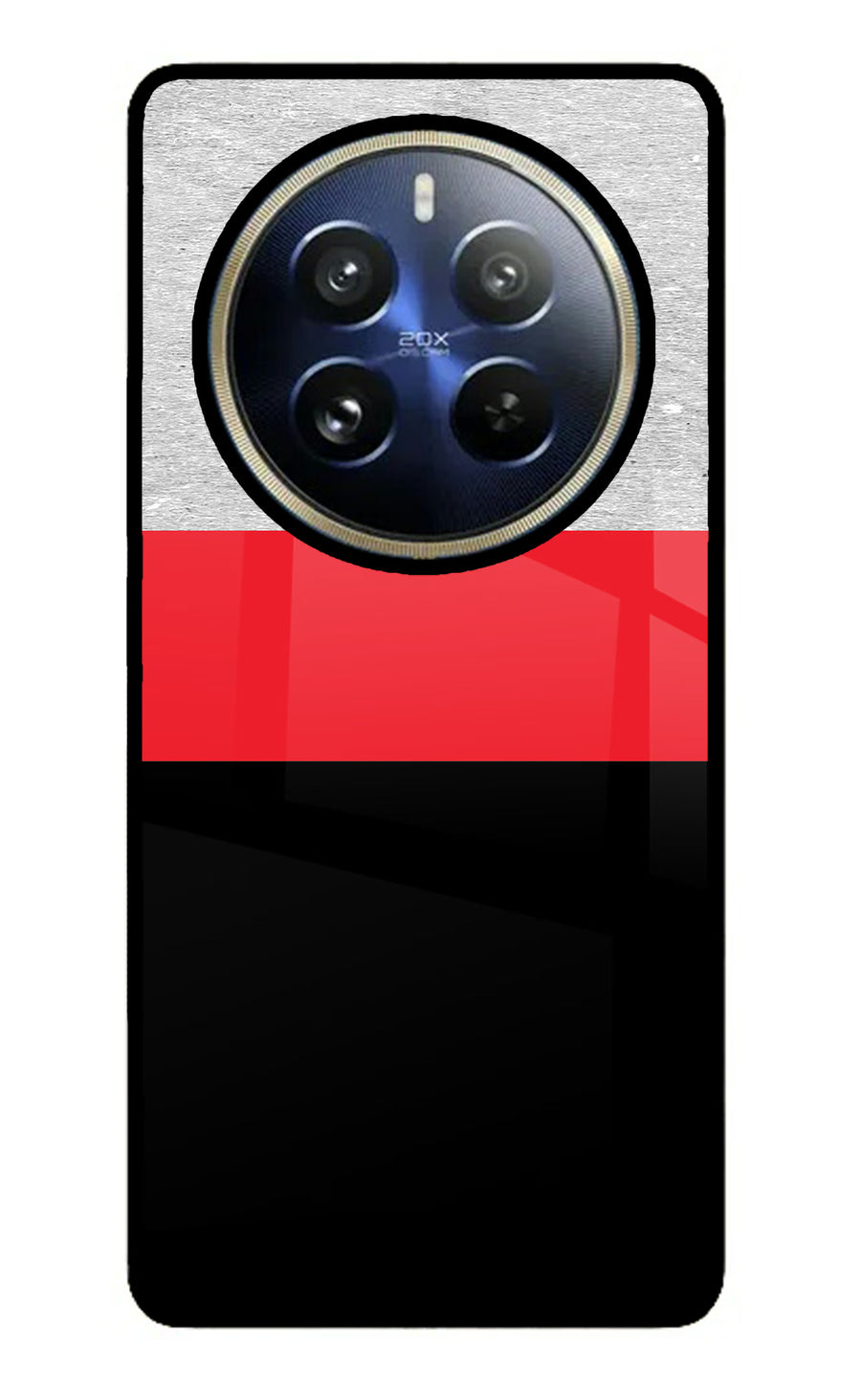 Tri Color Pattern Realme P1 Pro 5G Back Cover, Metal case