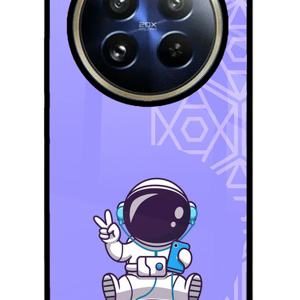 Cute Astronaut Chilling Realme P1 Pro 5G Metal Case Back Cover by Casekaro