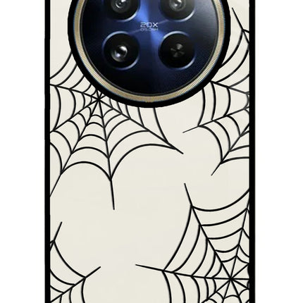Spider Web Realme P1 Pro 5G Metal Case Back Cover by Casekaro