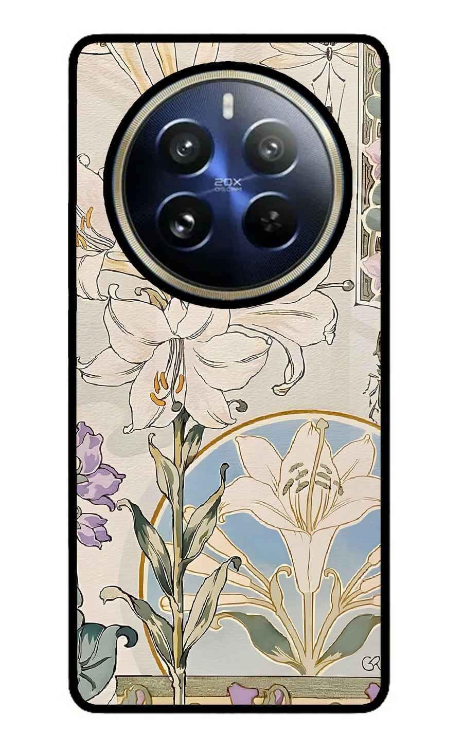 White Lily Realme P1 Pro 5G Back Cover, Metal case