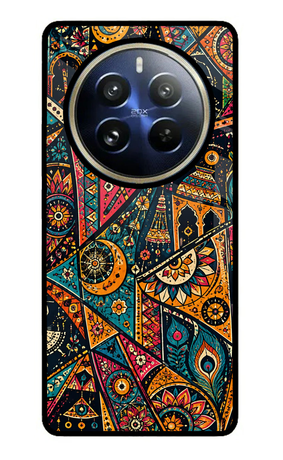 Folk Print Realme P1 Pro 5G Back Cover, Metal case