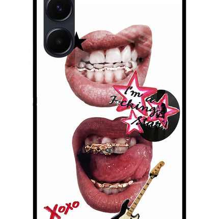 Rockstar Samsung A35 5G Metal Case Back Cover by Casekaro