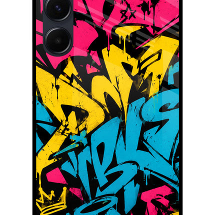 Graffiti Vibe Samsung A35 5G Metal Case Back Cover by Casekaro