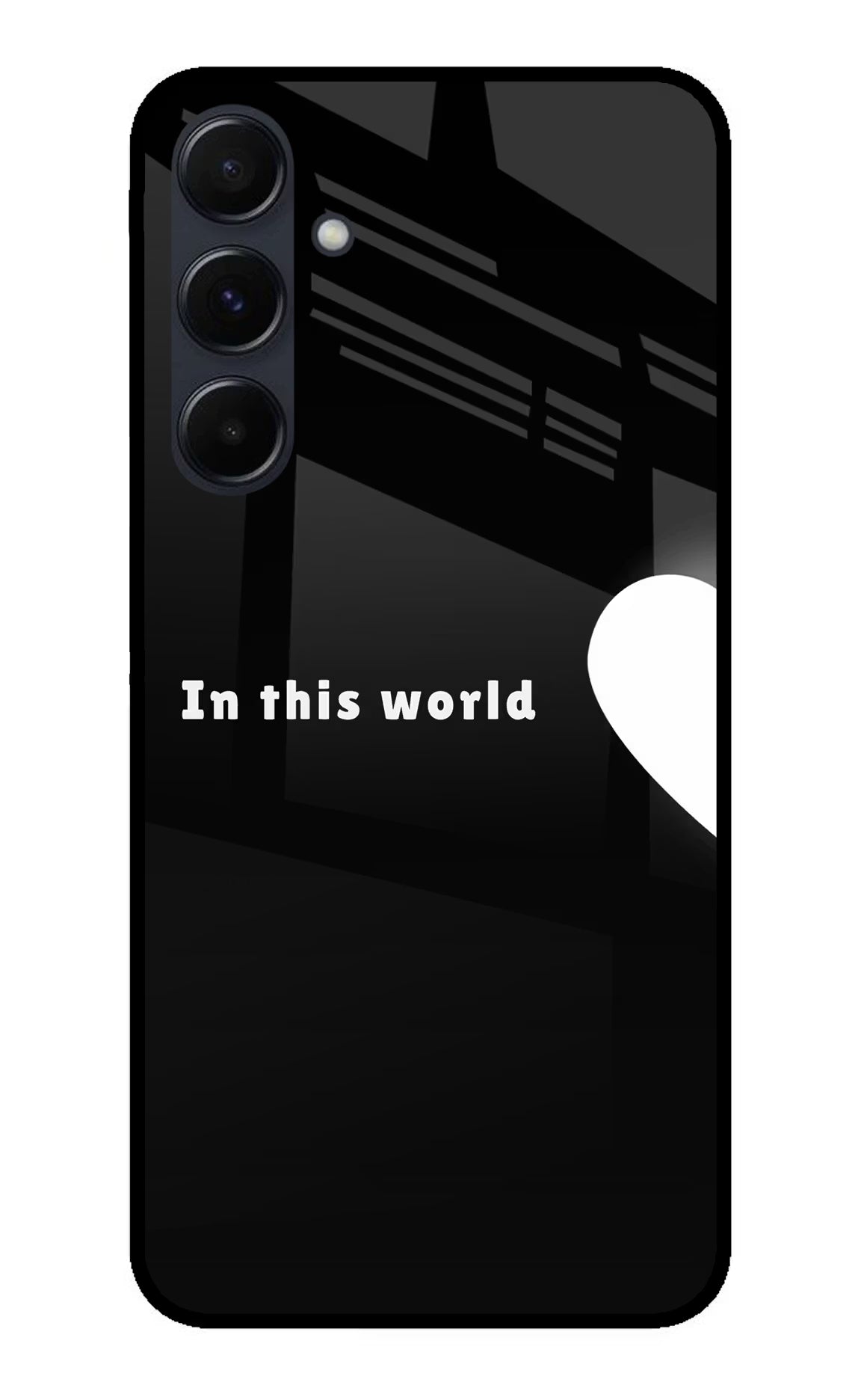 This World Samsung A35 5G Metal Case Back Cover by Casekaro