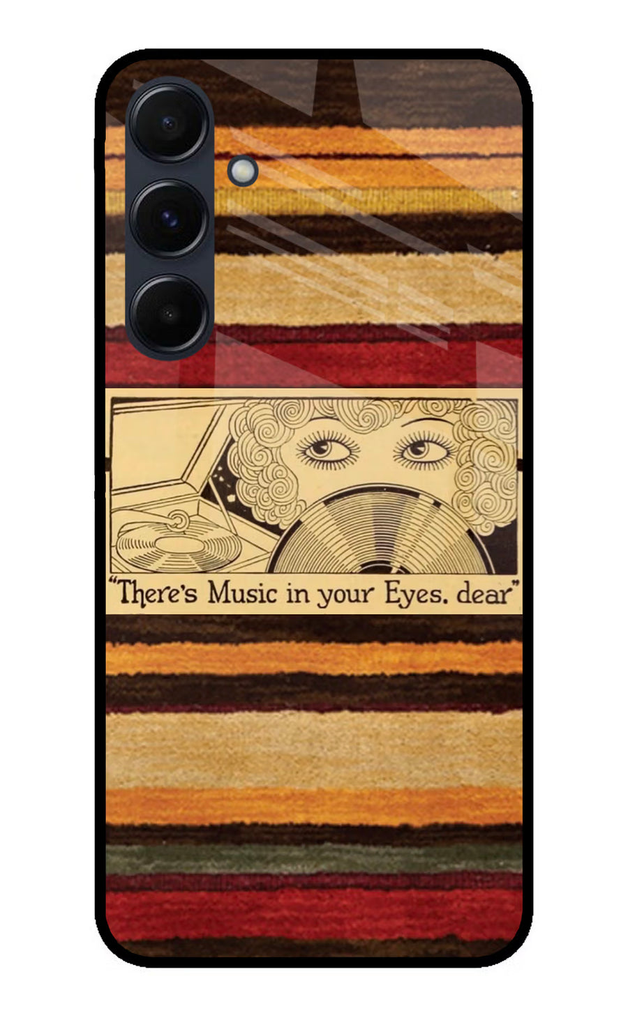 Vinyl Stripes Samsung A35 5G Back Cover, Metal case