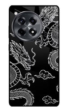 Twin Dragons OnePlus 12R Metal Case Back Cover by Casekaro