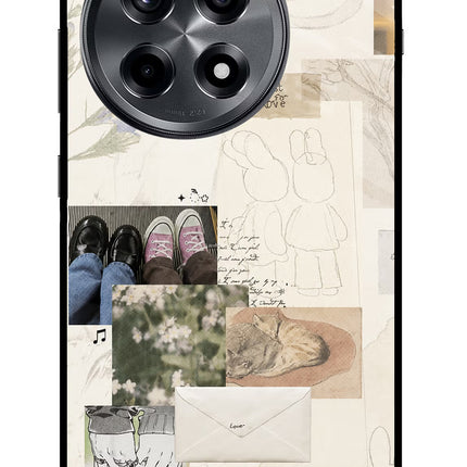 Soft Aesthetic OnePlus 12R Metal Case Back Cover by Casekaro