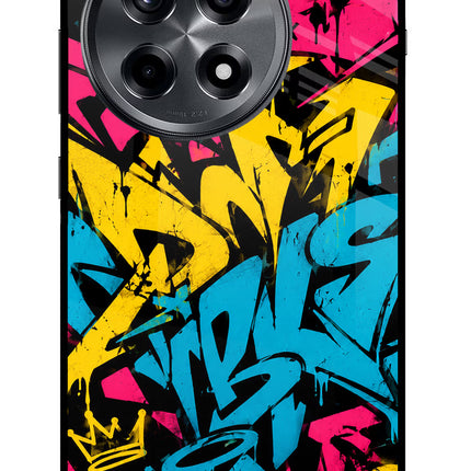 Graffiti Vibe OnePlus 12R Metal Case Back Cover by Casekaro