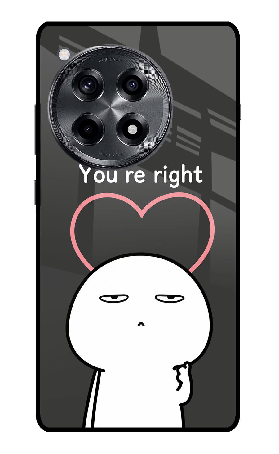 You're Right OnePlus 12R Back Cover, Metal case