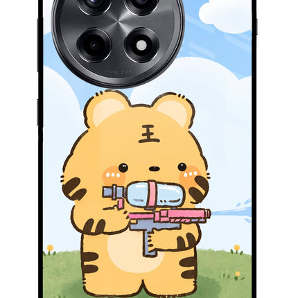 Tiger Treat OnePlus 12R Metal Case Back Cover by Casekaro