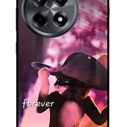 Forever Cat OnePlus 12R Metal Case Back Cover by Casekaro