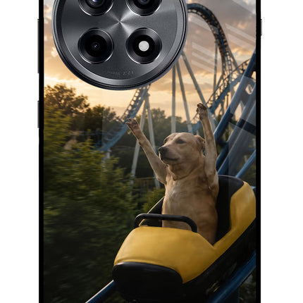 Rollercoaster Dog OnePlus 12R Metal Case Back Cover by Casekaro