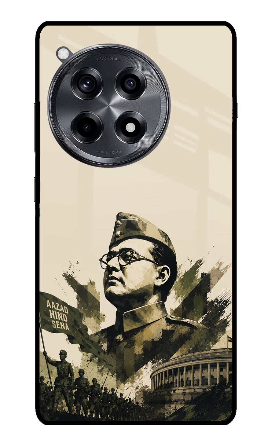 Netaji Rising OnePlus 12R Back Cover, Metal case