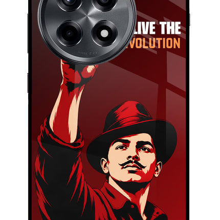 Bhagat Singh Revolution OnePlus 12R Metal Case Back Cover by Casekaro