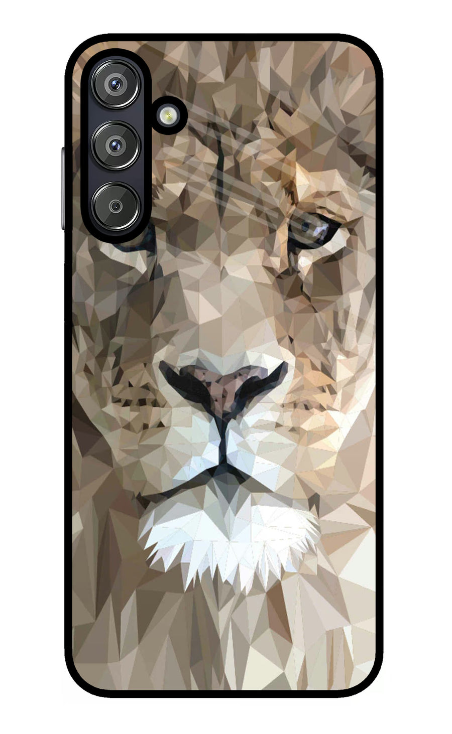 Lion Art Samsung F15 5G Back Cover, Metal case