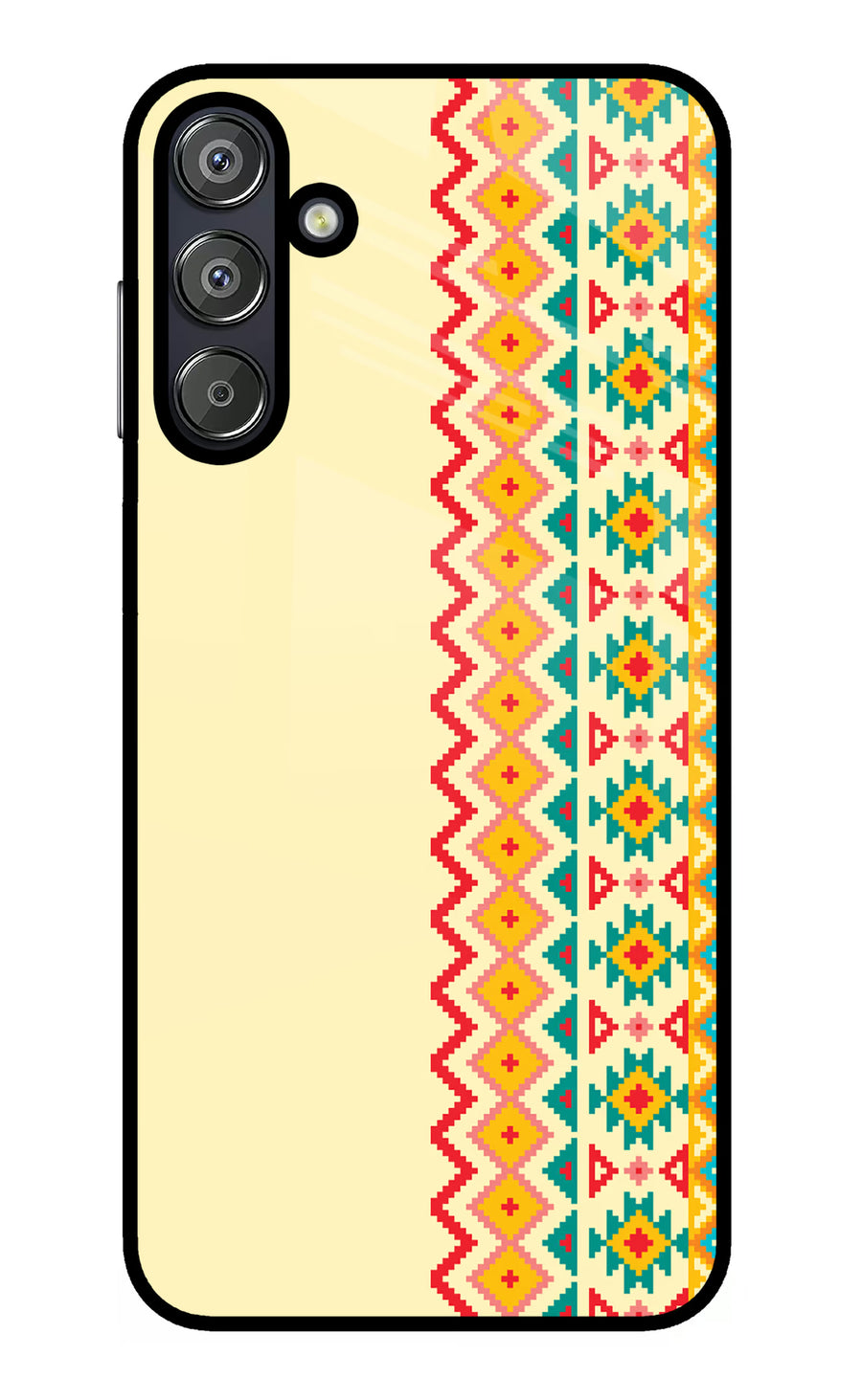 Ethnic Seamless Samsung F15 5G Back Cover, Metal case