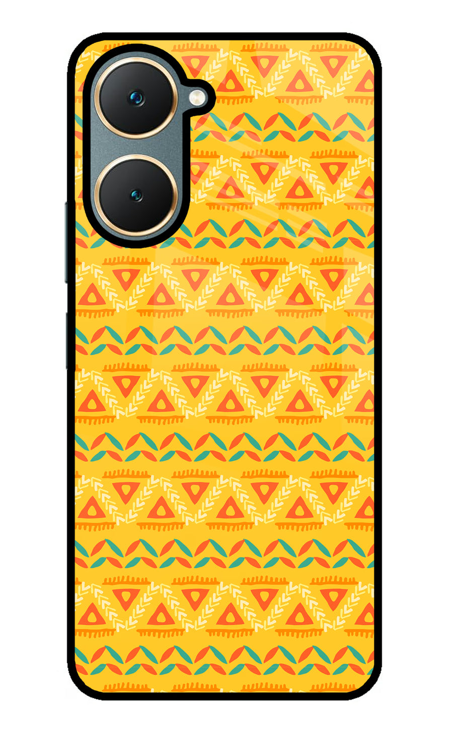 Tribal Pattern Vivo Y18/Y18e Back Cover, Metal case