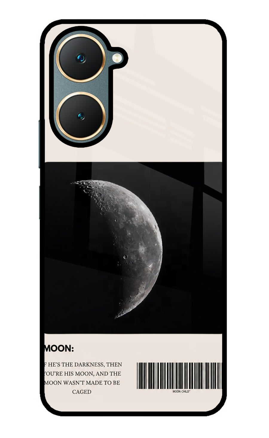 Moon Phase Vivo Y18/Y18e Back Cover, Metal case