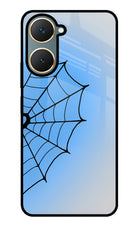 Blue Web Vivo Y18/Y18e Metal Case Back Cover by Casekaro