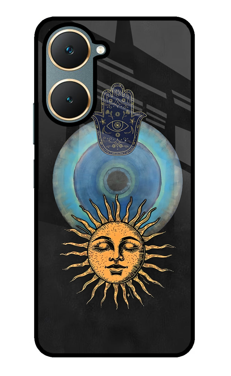 Divine Sun Vivo Y18/Y18e Back Cover, Metal case