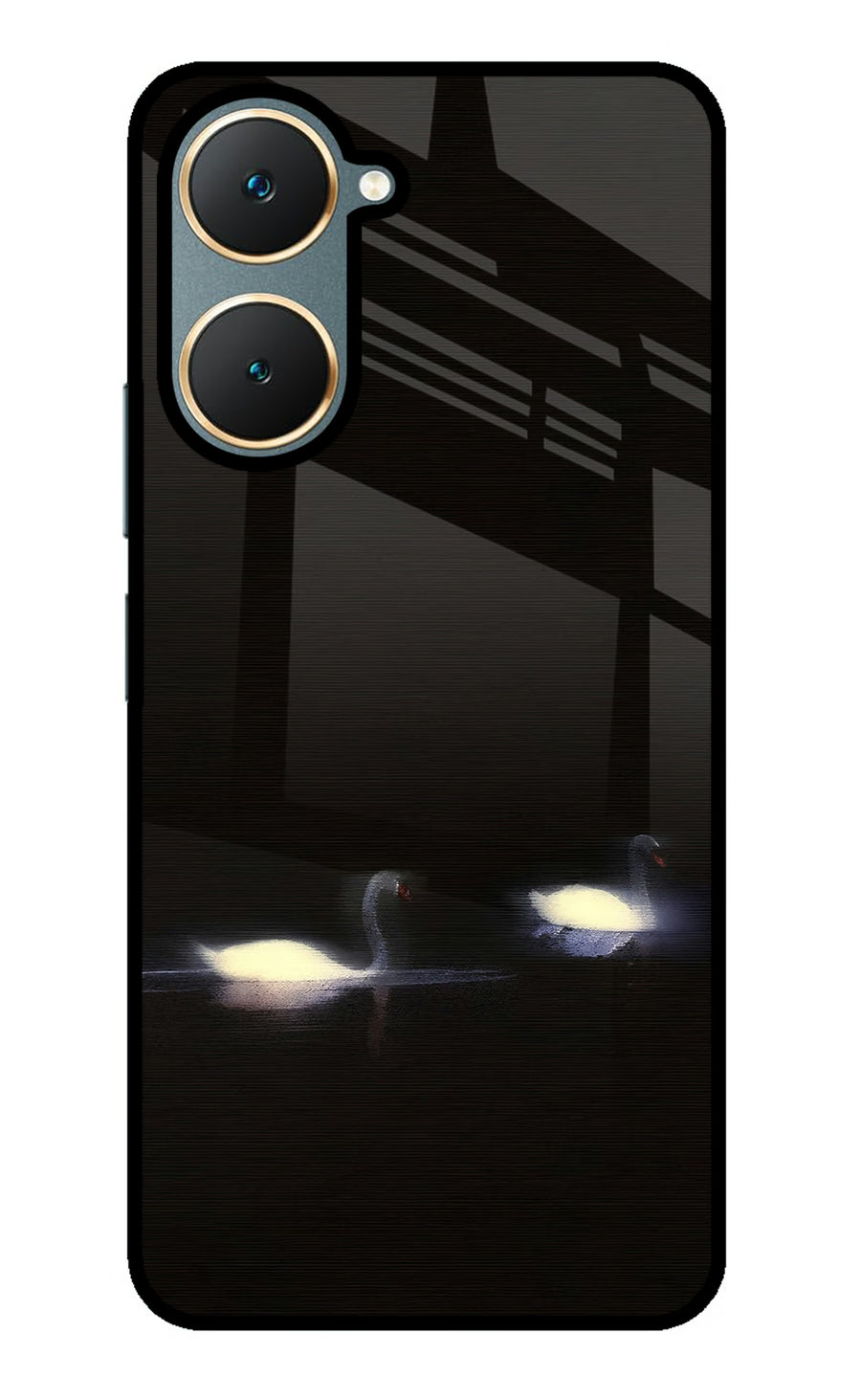 Silent Swans Vivo Y18/Y18e Back Cover, Metal case