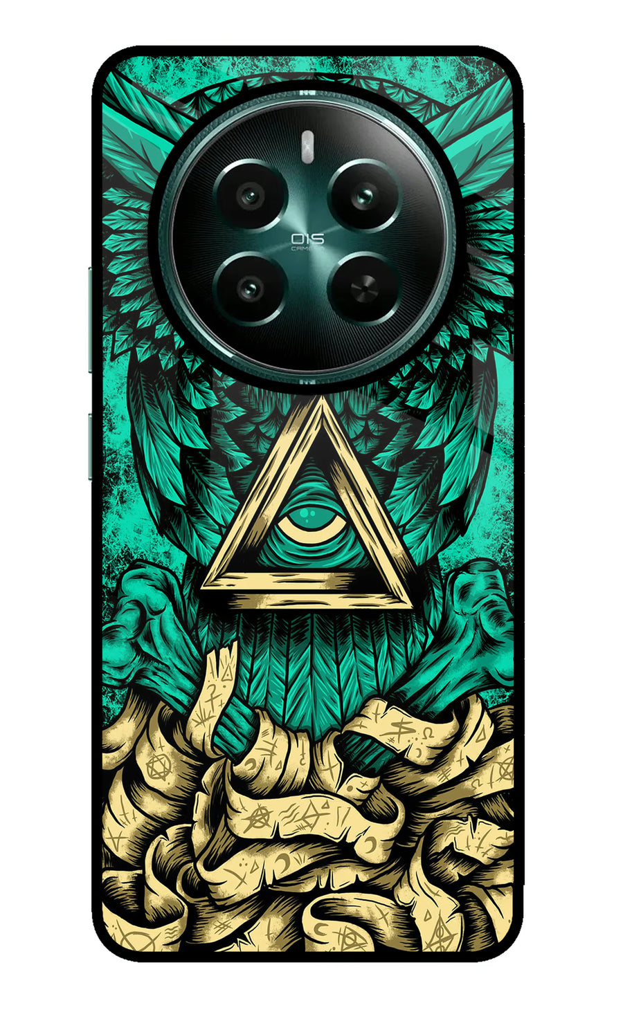 Green Owl Realme Narzo 70 5G/70 Pro 5G Back Cover, Metal case
