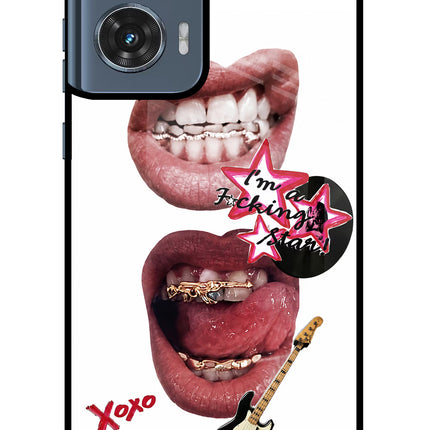 Rockstar Moto Edge 50 Fusion Metal Case Back Cover by Casekaro